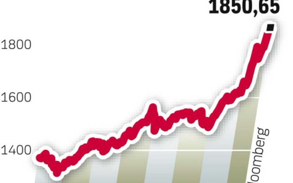 Złoto wciąż drożeje