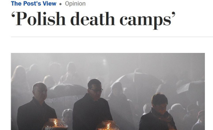 „Polskie obozy zagłady” tytułem w „The Washington Post”