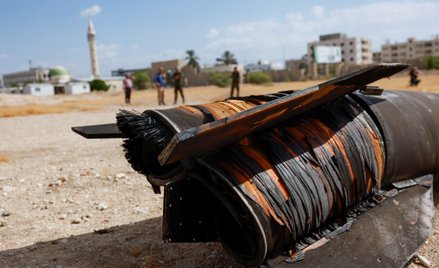 Szczątki irańskiego pocisku użytego do ataku na Izrael