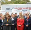 Kampania wyborcza z 2019 r., konferencja ówczesnej kandydatki KO na premiera Małgorzaty Kidawy-Błońs
