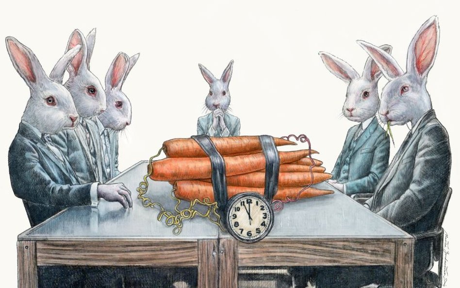 Marcin Bondarowicz, Rysunek Roku 2014. Własność Muzeum Karykatury