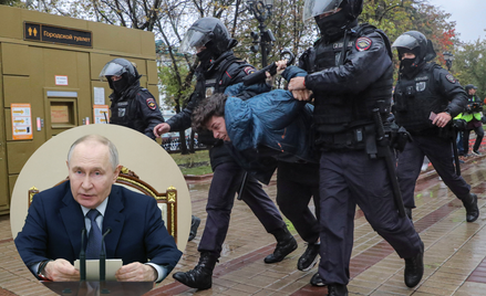 Powodem do protestów w Moskwie było ogłoszenie przez Władimira Putina częściowej mobilizacji w Rosji