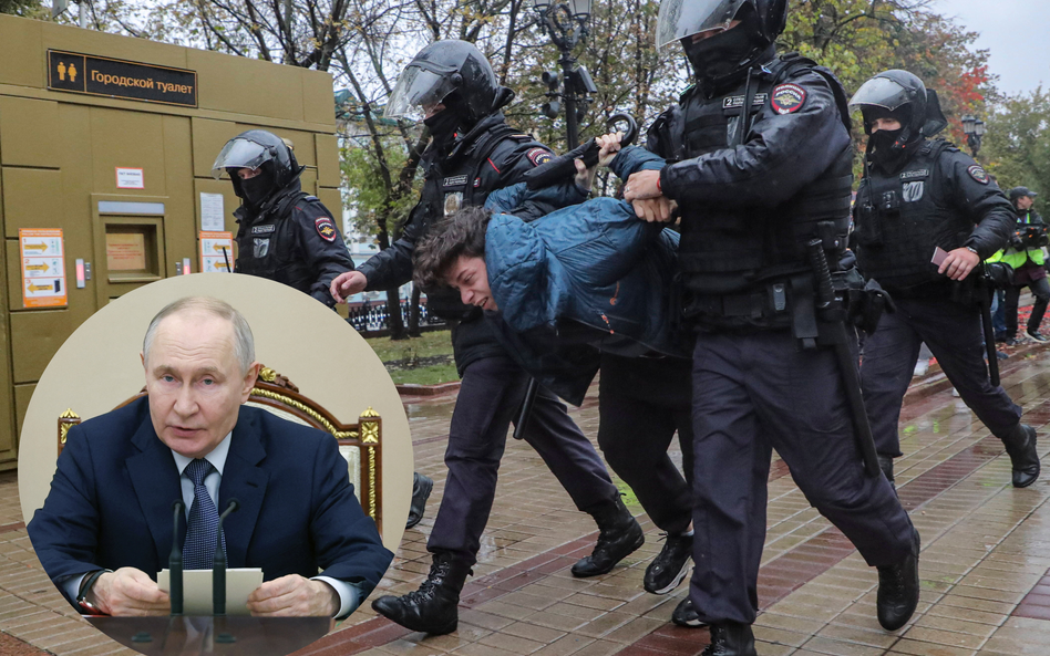 Powodem do protestów w Moskwie było ogłoszenie przez Władimira Putina częściowej mobilizacji w Rosji