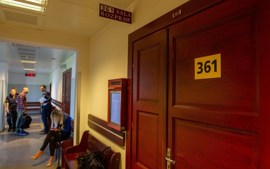 Korytarz w Sądzie Okręgowym w Gliwicach