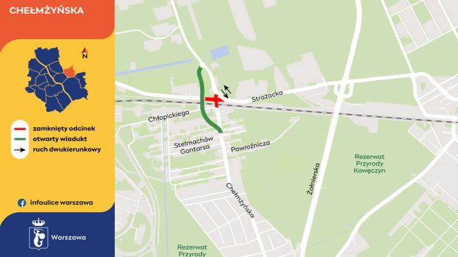 Organizacja ruchu w okolicach nowego wiaduktu