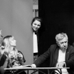 Próby spektaklu. Od lewej: Magdalena Warzecha, Marta Wągrocka, Barbara Wysocka, Jerzy Radziwiłowicz,