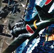 Atak kamikaze na amerykański lotniskowiec, rys. Wilf Hardy