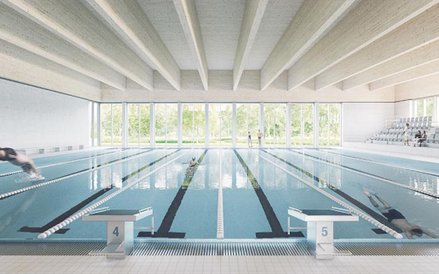 Tak będzie się prezentował głowny basen na Ostródzkiej