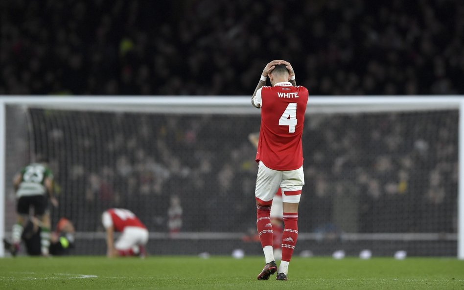 Ben White (Arsenal Londyn) w czasie meczu ze Sportingiem