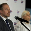 Pełnomocnik rządu ds. rządowej infrastruktury energetycznej Wojciech Wrochna oraz minister przemysłu