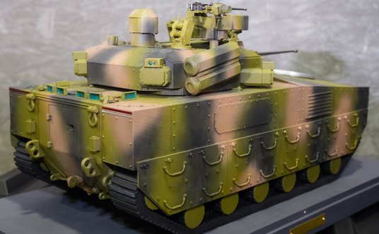 Model bojowego wozu piechoty Liberty, oferowanego US Army w programie OMFV.