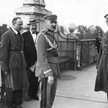 Józef Piłsudski z Gustawem Orlicz-Dreszerem na Moście Poniatowskiego tuż po spotkaniu z prezydentem 