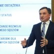 Minister sprawiedliwości, prokurator generalny Zbigniew Ziobro podczas konferencji prasowej w Prokur