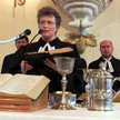 Wiera Jelinek, pierwsza w Polsce kobieta pastor Kościoła Ewangelicko-Reformowanego (2003 r.)