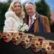 Wolfgang Porsche ze swoją nową żoną Gabriele zu Leiningen