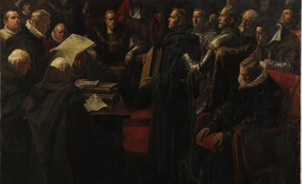 Stefan Norblin, Marcin Luter przed sądem w Wormacji w 1521 roku; 1930, Parafia Ewangelicko-Augsbursk