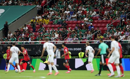 Na stadionie w Guadalajarze widać było puste miejsca w czasie meczu Korei Południowej z Czechami