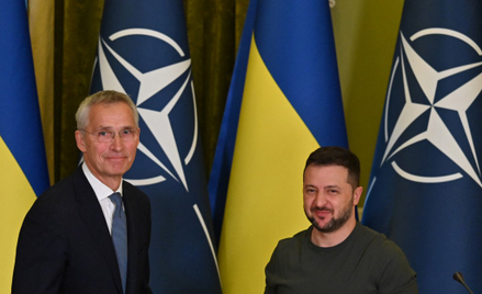 Sekretarz generalny NATO Jens Stoltenberg w Kijowie
