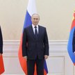 Przywódca Chin Xi Jinping w towarzystwie Władimira Putina i prezydenta Mongolii Uchnaagijna Chürelsü