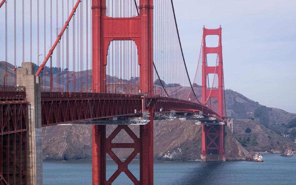 Słynny most Golden Gate w San Francisco, gdzie ma siedzibę startup Filipa Kozery