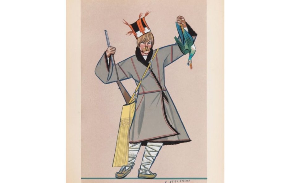 Zofia Stryjeńska, Mężczyzna w stroju ludowym