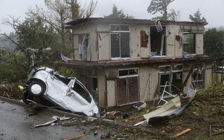 Mieszkańcy prefektury Chiba odczuli siłę żywiołu