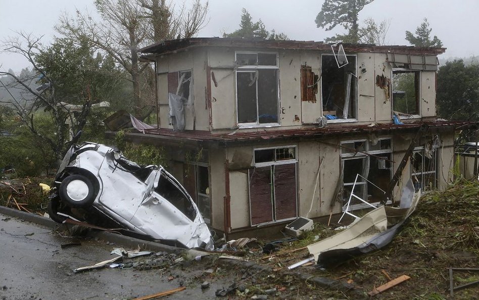 Mieszkańcy prefektury Chiba odczuli siłę żywiołu