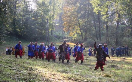 Inscenizaja bitwy pod Chocimiem w poprzednim roku