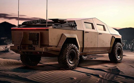 Tesla Cybertruck przygotowana przez firmę Archimedes Defence