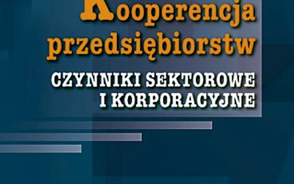 „Kooperencja przedsiębiorstw. Czynniki sektorowe i korporacyjne” Joanna Cygler, wyd. SGH