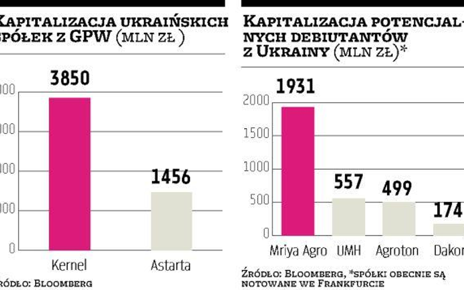 Seria ofert z Ukrainy na polskiej giełdzie