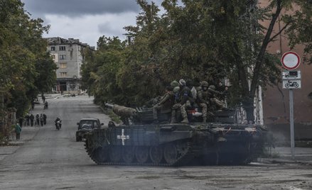 Ukraińscy żołnierze w Izium