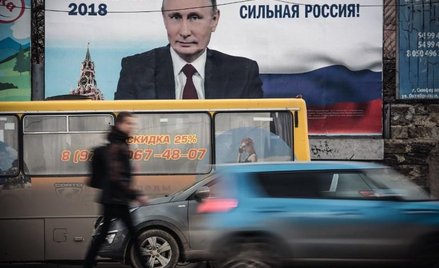 Plakat wyborczy Władimira Putina w Symferopolu, Krym