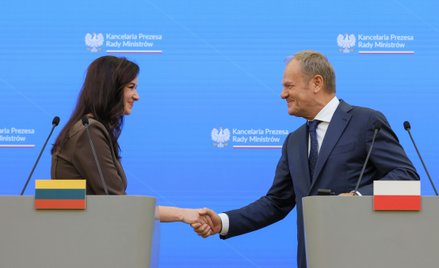 Inga Ruginienė i Donald Tusk