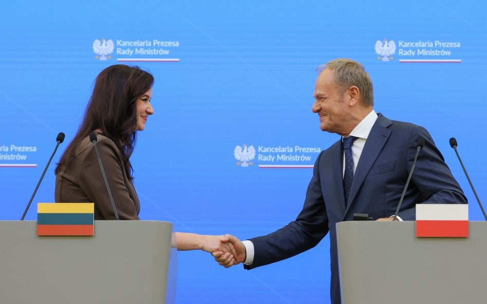 Inga Ruginienė i Donald Tusk