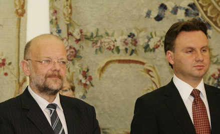 Piotr Kownacki (z lewej) i Andrzej Duda