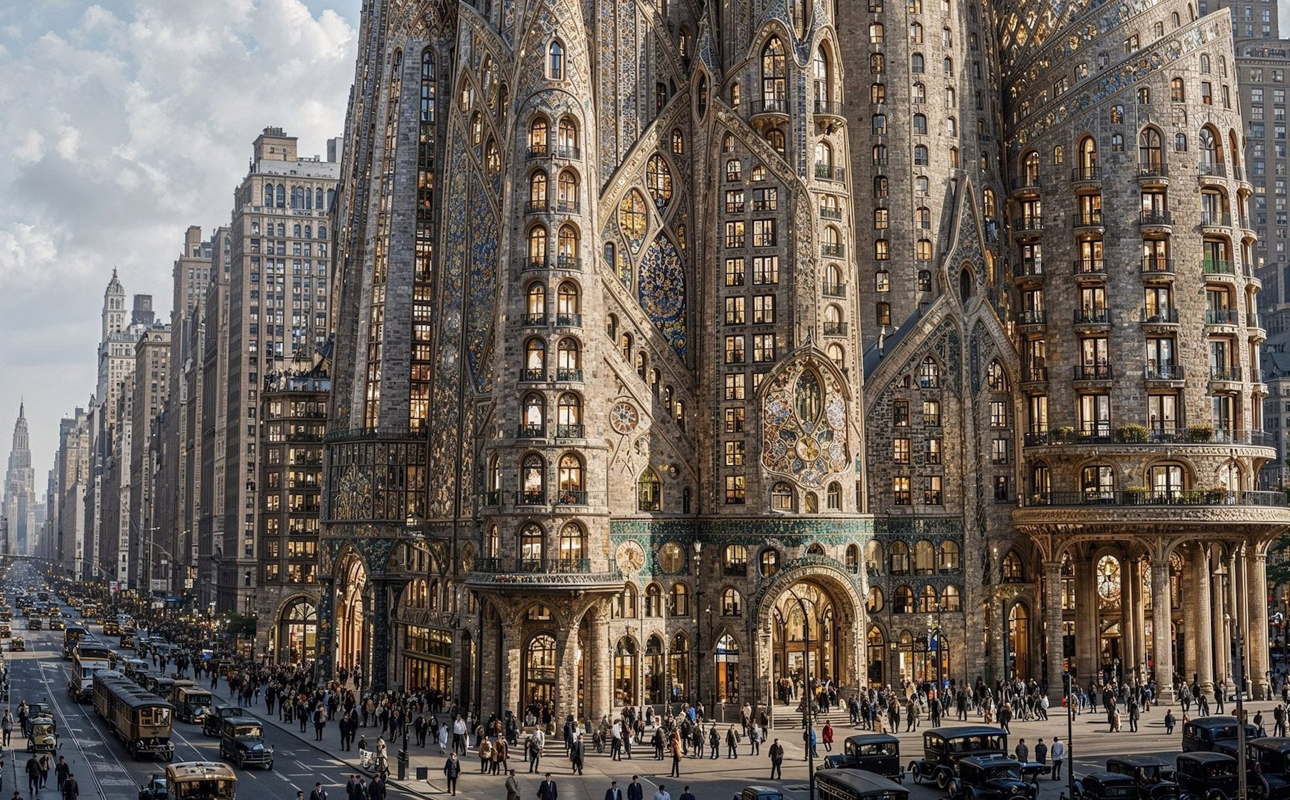 Tak miał wyglądać Nowy Jork według Gaudíego. Wieżowiec jak Sagrada Familia