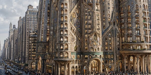 Tak miał wyglądać Nowy Jork według Gaudíego. Wieżowiec jak Sagrada Familia