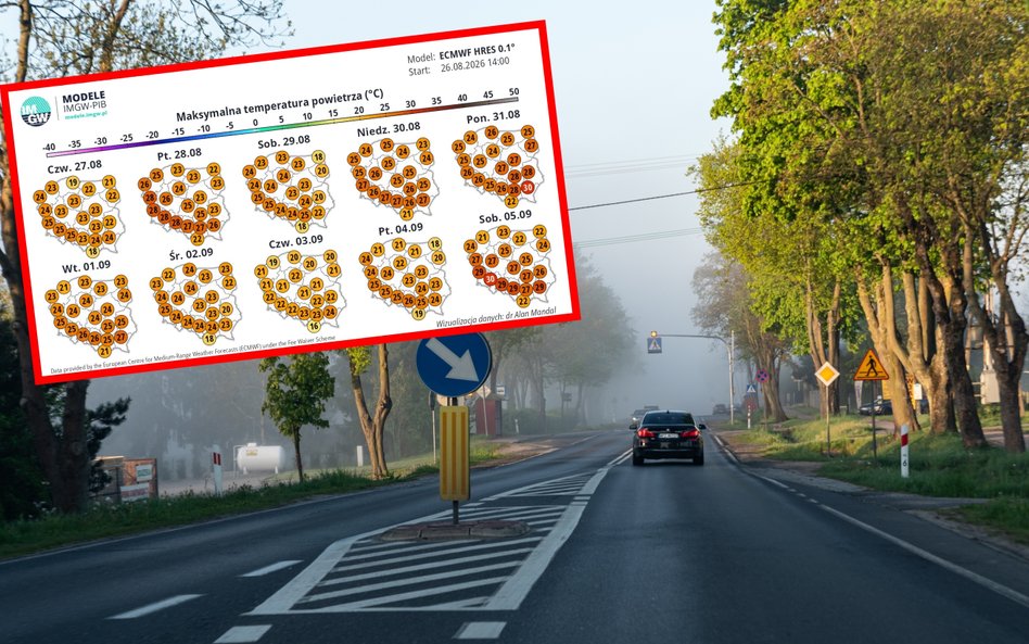 W części kraju wrócą upały, ale rano możliwe lokalne mgły