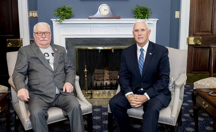 Pence obiecał Wałęsie, że USA będą przewodzić światu