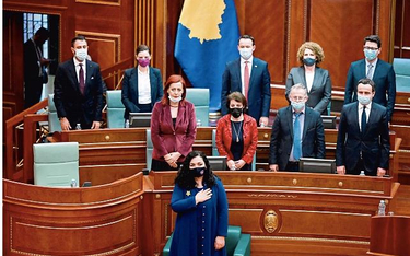 Vjosa Osmani po wyborze na prezydenta 4 marca