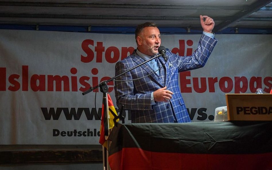 Lutz Bachmann, założyciel antyislamskiej PEGIDY, wiernego sojusznika AfD