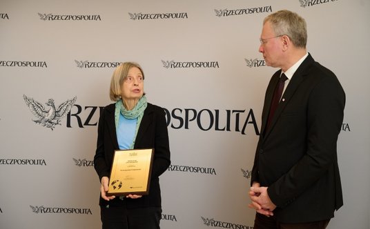 Nagdodę  w kategorii in memoriam dla Przemysława Czajkowskiego odebrała żona Anna Czajkowska.