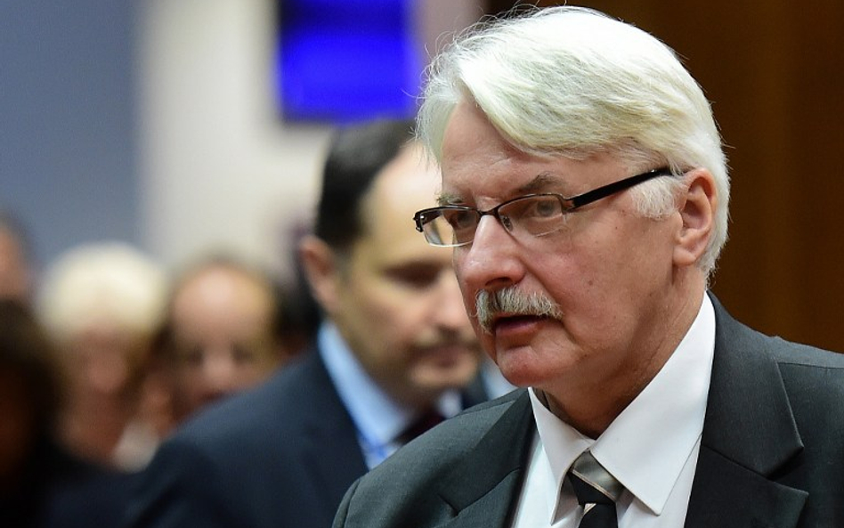 Szef MSZ Witold Waszczykowski