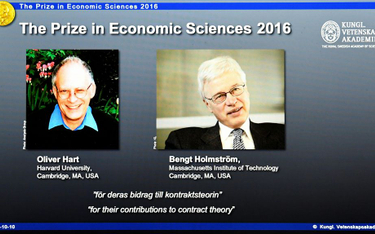 Ekonomiczny Nobel dla Olivera Harta i Bengta Holmströma