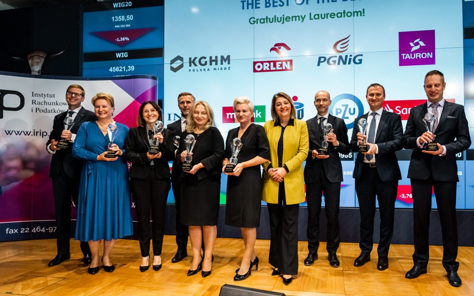 Przedstawiciele klubu „The Best of The Best", czyli spółek, których raporty od lat są nagradzane prz