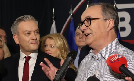 Współprzewodniczący Nowej Lewicy Robert Biedroń i Włodzimierz Czarzasty