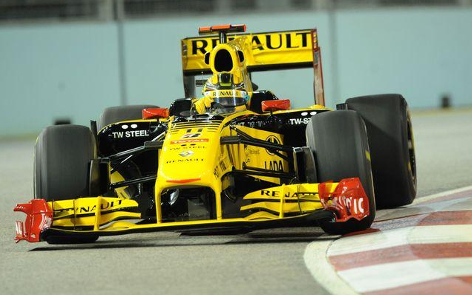 Robert Kubica w bolidzie Renault