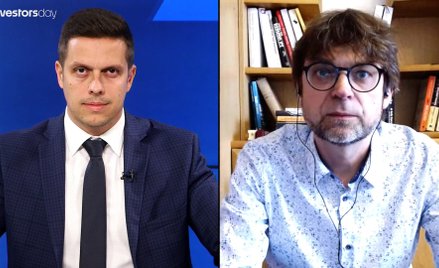 Gościem Przemysława Tychmanowicza w Parkiet TV był Grzegorz Zalewski, ekspert DM BOŚ. Fot. parkiet t