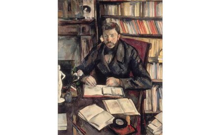 Paul Cézanne, Gustave Geffroy, 1895–1896, olej na płótnie